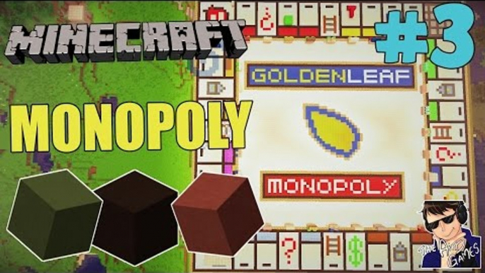 Minecraft Monopoly Gameplay - Let's Play #3 (Buildings and mortgages!!!) - [60 FPS]