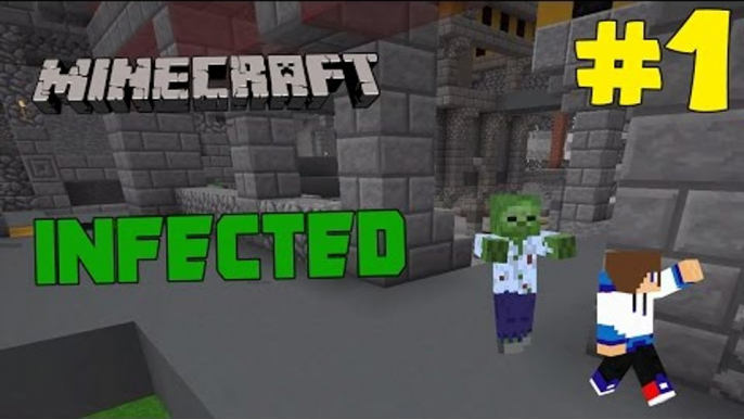 Minecraft Infected Gameplay - Let's Play - #1 (I'm so HYPER!!!) - [60 FPS]