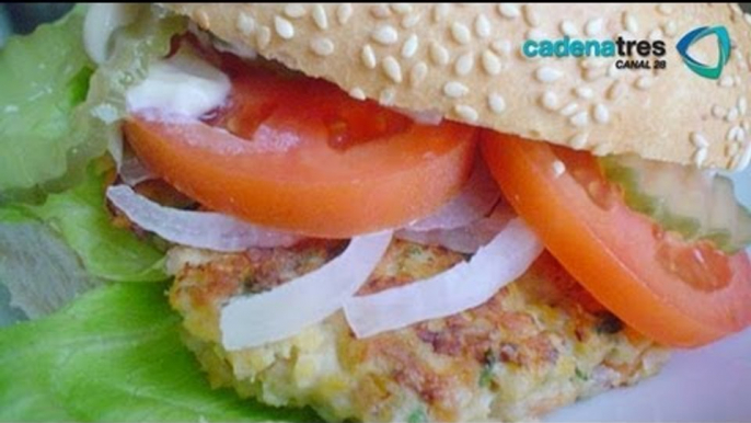 Receta de hamburguesas de pescado. Recetas de comida fáciles y rápidas