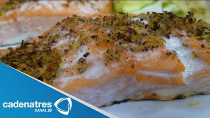 Receta para preparar salmón con limón y pimienta. Receta de salmón / Receta de pescado