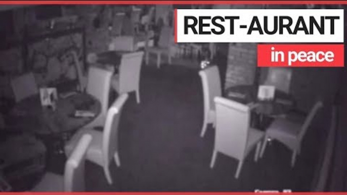 Spooky Bubbles Blown Across DESERTED Restaurant! | SWNS TV