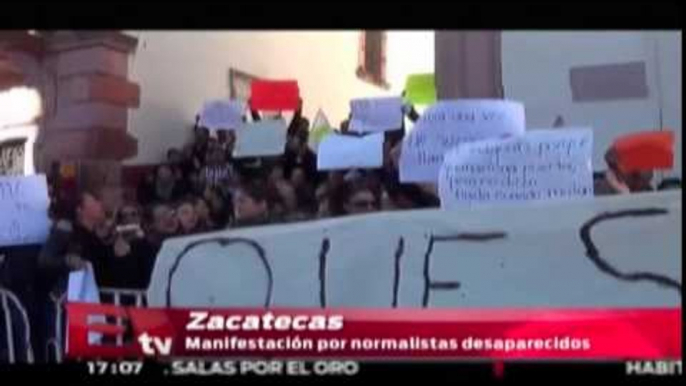 Manifestación en Zacatecas por normalistas desaparecidos / Excélsior Informa