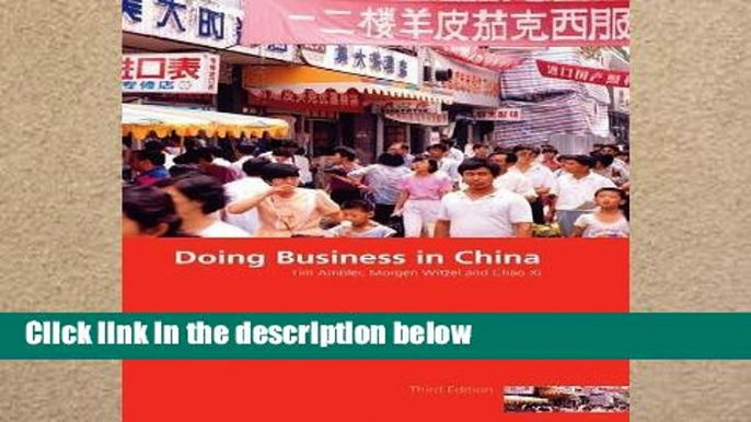 [P.D.F] Doing Business in China [E.B.O.O.K]