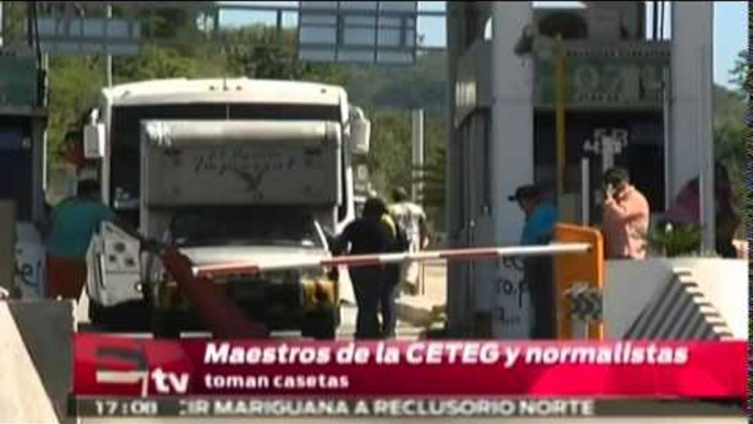 Maestros de la CETEG y normalistas toman casetas de Palo Blanco / Excélsior Informa