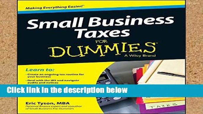 Library  Small Business Taxes for Dummies