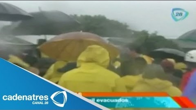 Miles de habitantes fueron evacuados por alerta de fuertes lluvias en Chiapas