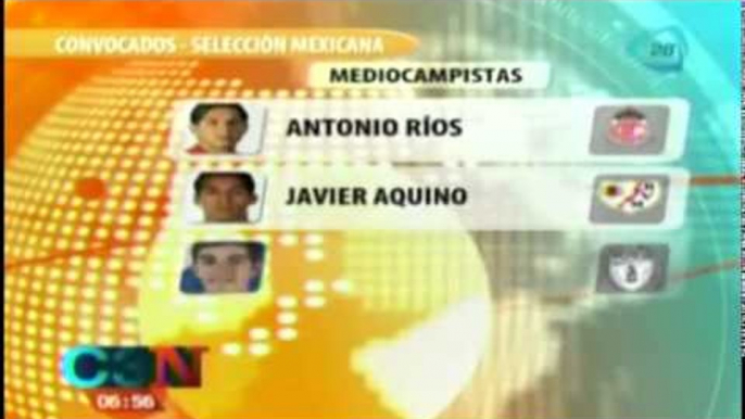 Lista de convocados a la selección mexicana de futbol