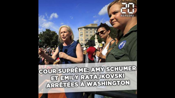 Cour suprême: Amy Schumer et Emily Ratajkowski arrêtées lors d'une manifestation contre Brett Kavanaugh