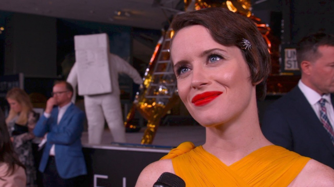 Claire Foy Makes Her First Trip To The National Air And Space Museum