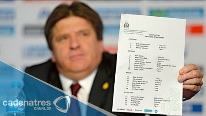 Los convocados de Miguel Herrera a la Selección Mexicana