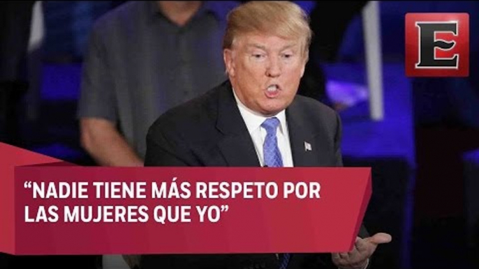 Trump se defiende sobre las acusaciones de ataques a mujeres /  Tercer debate Hillary y Trump