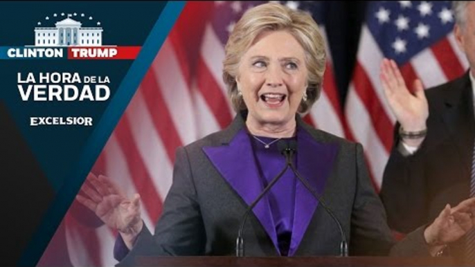 Hillary Clinton reconoce su derrota y ofrece apoyo a Trump