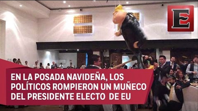 Legisladores del PRD “agarran a palazos” a Donald Trump