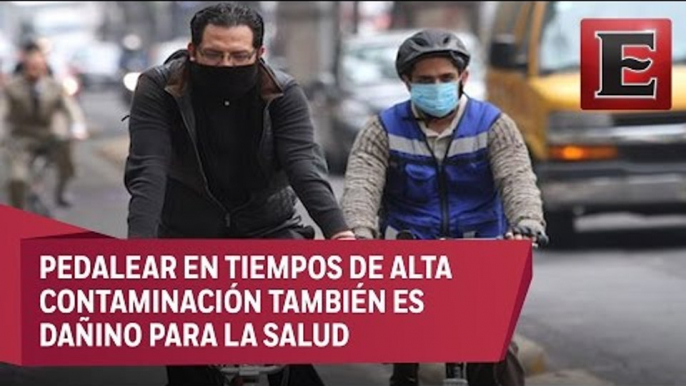 La contingencia le pega a los ciclistas capitalinos