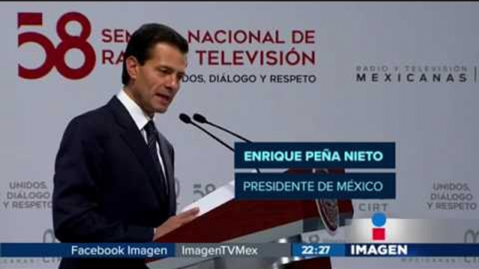 Peña Nieto felicita a Imagen Televisión