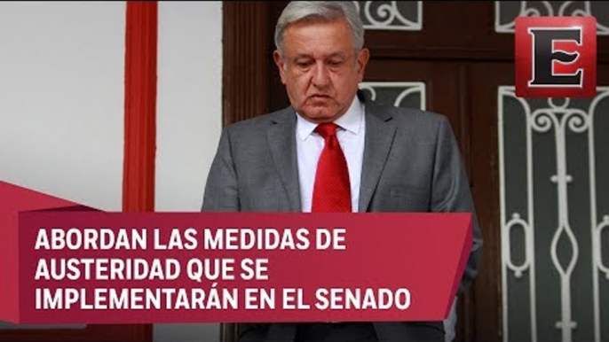 López Obrador y senadores electos de Morena analizan agenda legislativa