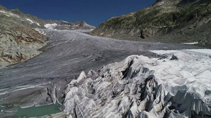 Glaciares suizos perdieron 2,5% de su volumen en 2018