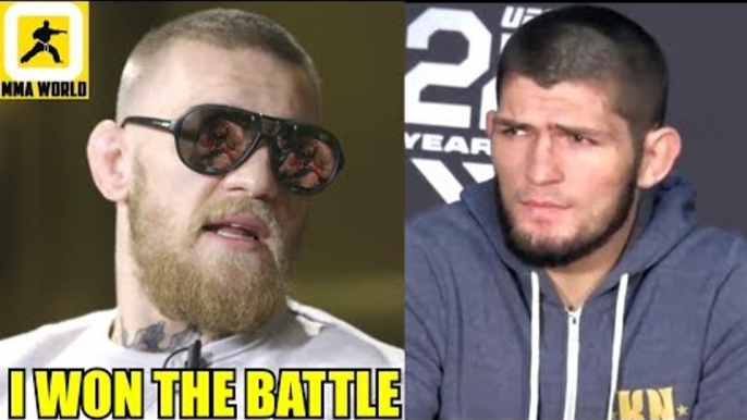 Conor McGregor says he won THE BATTLE against Khabib and his team at UFC 229,Khabib's dad on Conor