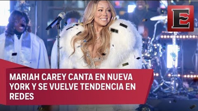 Mariah Carey sorprende a todos durante su actuación en NY