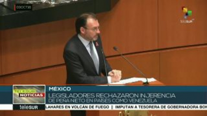 México: canciller Luis Videgaray comparece ante el Senado