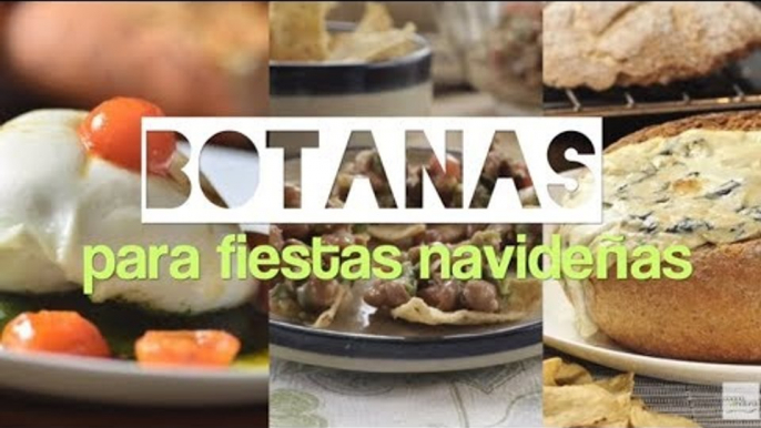 Recetas de botanas para fiestas navideñas