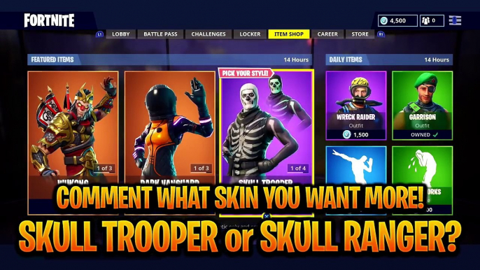 The NEW Fortnite SKULL TROOPER CHALLENGES! (How To Get Skull Trooper Backbling)