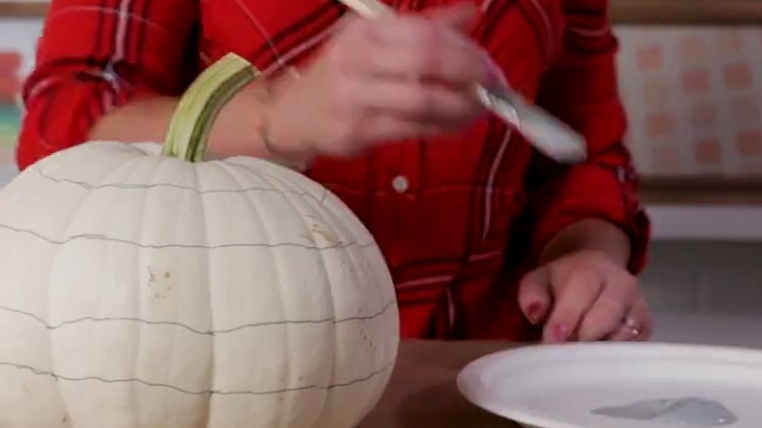 Your fall decor isn't complete without some buffalo check! Skip the messy tradition of carving your pumpkins and opt for painting them instead for charming fall