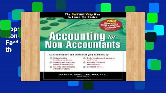 Popular Accounting for Non-Accountants, 3e: The Fast and Easy Way to Learn the Basics (Quick Start