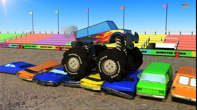 Tv cartoons movies 2019 Monster Truck stunts 3d   Monster Truck Stunts