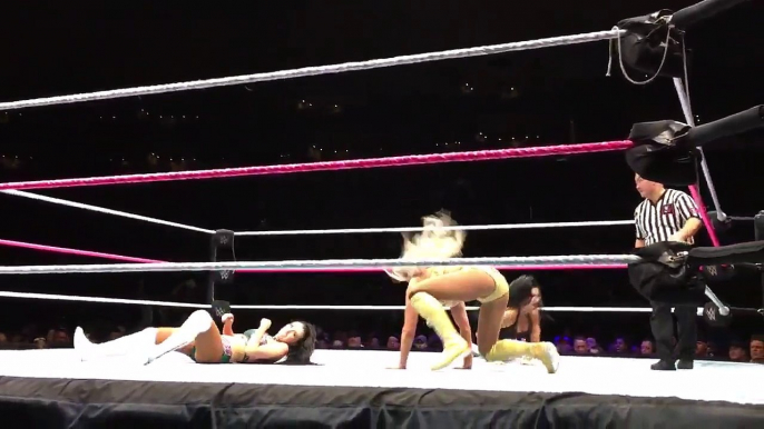 IIconics (Billie Kay and Peyton Royce) and Becky Lynch vs Asuka, Charlotte and Carmella - WWE Boston October 21st 2018 02