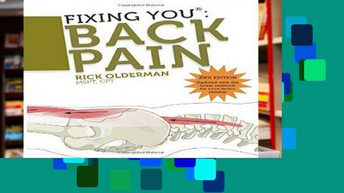 Best product  Fixing You: Back Pain 2nd edition: Self-Treatment for Back Pain, Sciatica, Bulging