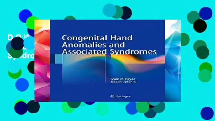 D.O.W.N.L.O.A.D [P.D.F] Congenital Hand Anomalies and Associated Syndromes [E.B.O.O.K]