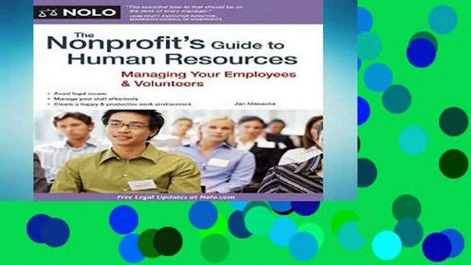 Review  The Nonprofit s Guide to Human Resources: Managing Your Employees   Volunteers