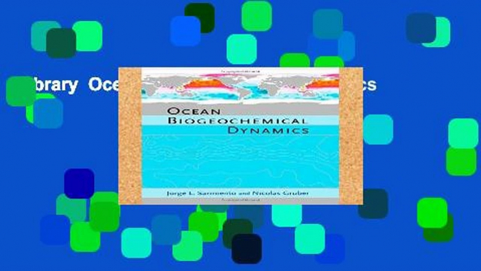 Library  Ocean Biogeochemical Dynamics