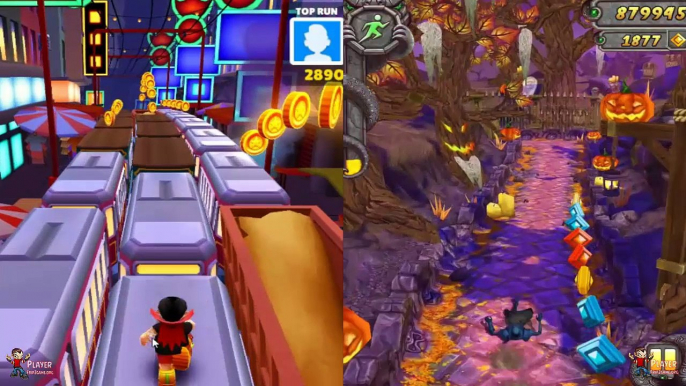 Sir Montague - Temple Run 2 Vs The Scary Vampire Outfit For King - Subway Surfers Hong Kong