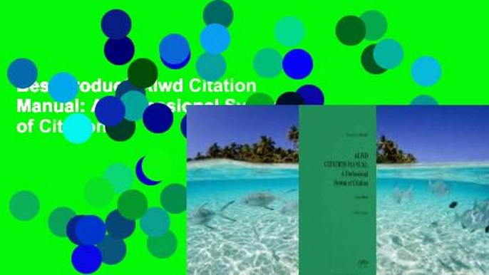 Best product  Alwd Citation Manual: A Professional System of Citation