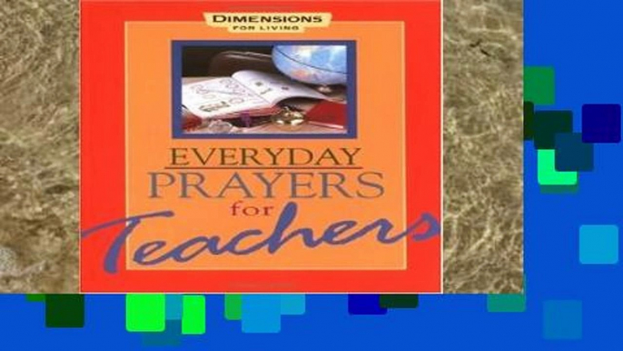 D.O.W.N.L.O.A.D [P.D.F] Everyday Prayers for Teachers [E.P.U.B]