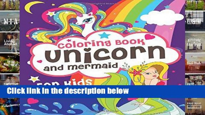 F.R.E.E [D.O.W.N.L.O.A.D] Coloring books Unicorn and Mermaid: Adorable and various unique design