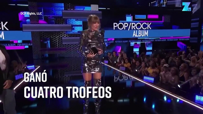Taylor Swift, la gran ganadora de los American Music Awards