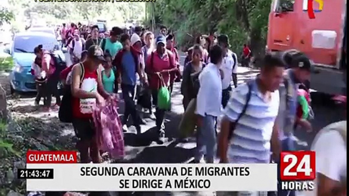 Segunda caravana de hondureños partió a Estados Unidos