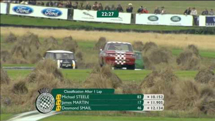 Beautiful shots of car's behinds drifting through St. Mary's