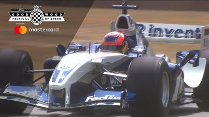 Juan-Pablo Montoya's mighty V10 Williams F1 screams at FOS