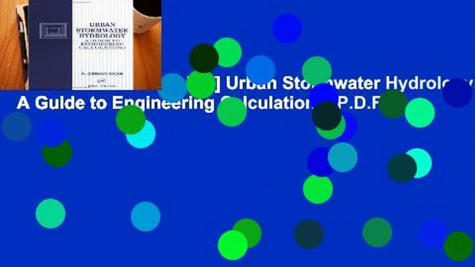 D.O.W.N.L.O.A.D [P.D.F] Urban Stormwater Hydrology: A Guide to Engineering Calculations [P.D.F]