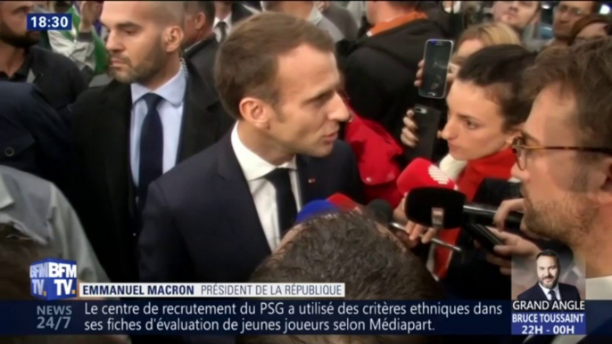 Emmanuel Macron à propos de son itinérance : "C'est un vrai bonheur, vous me voyez, je suis très heureux"