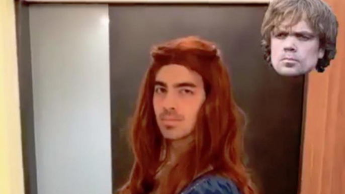 Joe Jonas dressed as Sansa Stark for Halloween