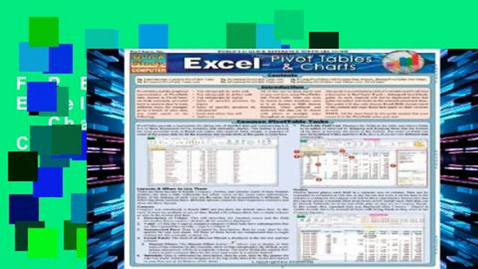 F.R.E.E [D.O.W.N.L.O.A.D] Excel: Pivot Tables   Charts (Quick Study: Computer) [E.B.O.O.K]