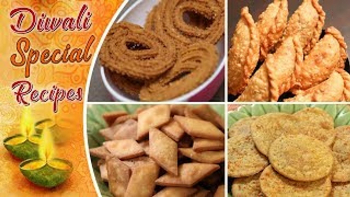 Diwali Special Snacks Recipes - Quick & Easy To Make Savoury Recipes - Farsan Recipes For Diwali