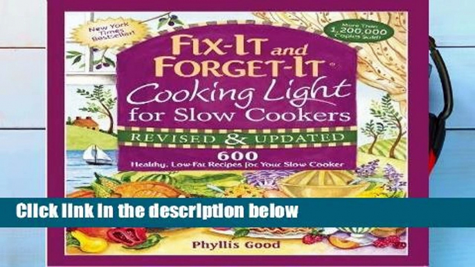 F.R.E.E [D.O.W.N.L.O.A.D] Fix-It and Forget-It Cooking Light for Slow Cookers: 600 Healthy,