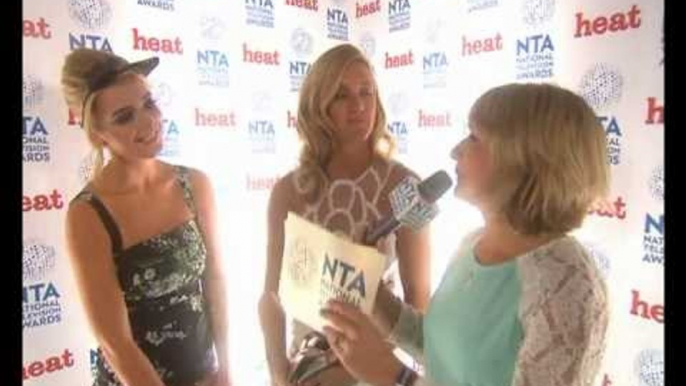 NTA's: Helen Flanagan and Ashley Roberts side of stage