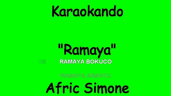 Karaoke Internazionale - Ramaya - Afric Simone ( Lyrics )